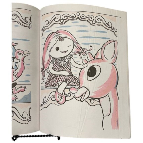 VINTAGE 90s Rudolph the Red-Nosed Reindeer Movie Book Games Bundle NWT - Picture 9 of 16